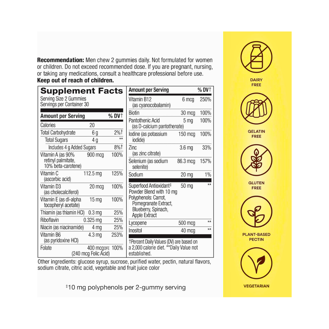 Nature’s Way Alive! Men’s Gummy Multivitamins – 60 Gummies - Kodomo store