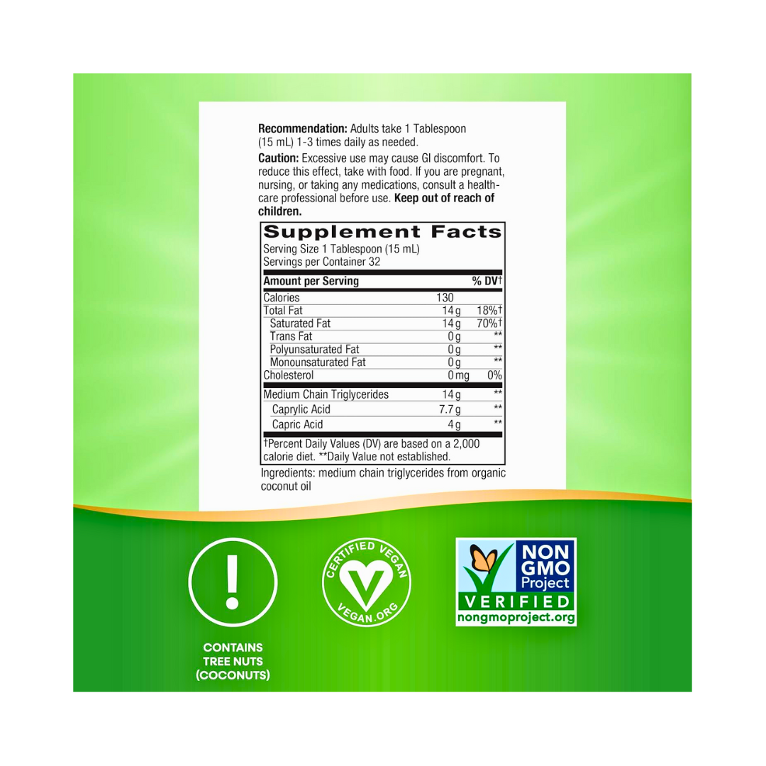 Nature's Way MCT Oil – Pure Brain & Body Fuel from 100% Coconut - Kodomo store