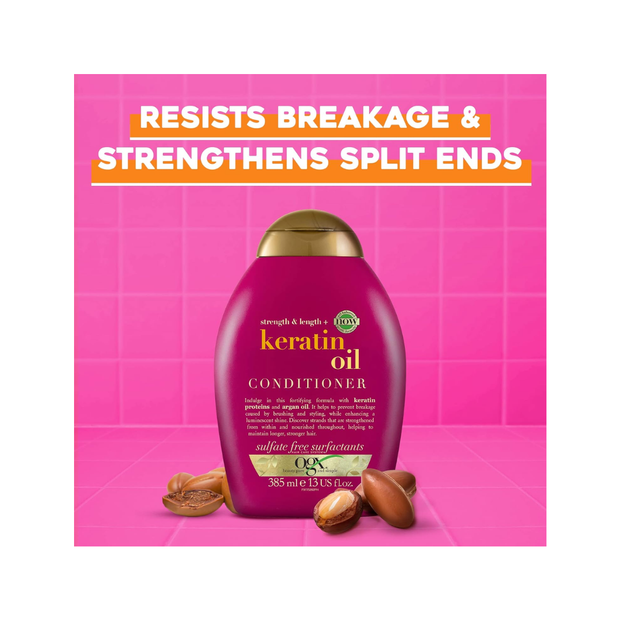 OGX Anti-Breakage+ Keratin Oil Conditioner 385ML - Kodomo store