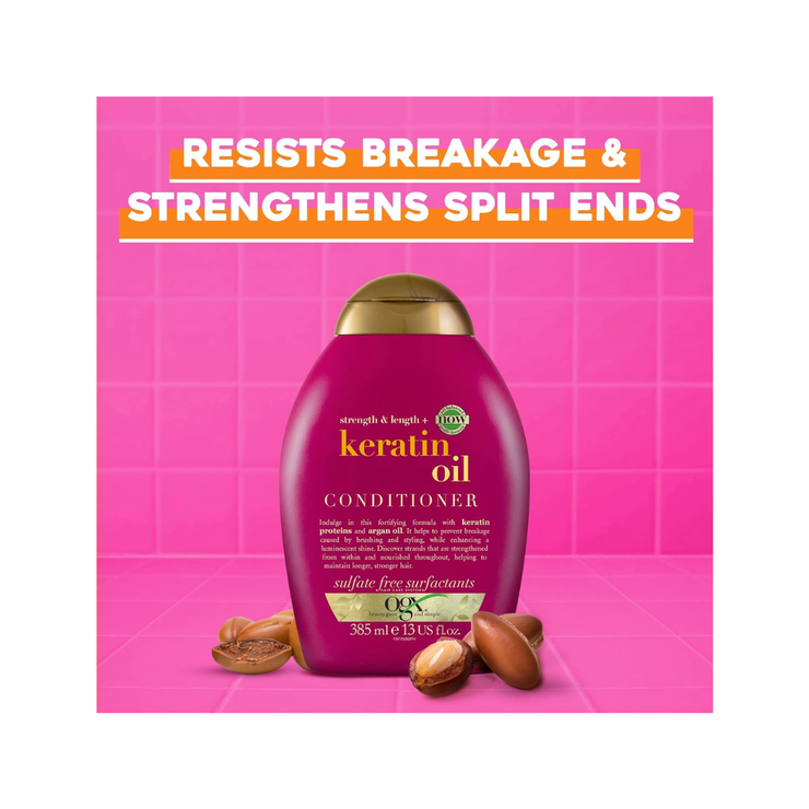 OGX Anti-Breakage+ Keratin Oil Conditioner 385ML - Kodomo store