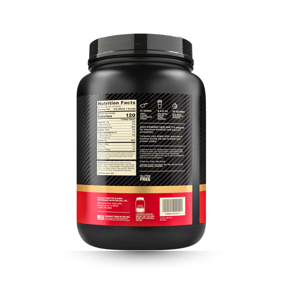 ON Gold Standard 100% Whey Protein – Double Rich Chocolate 2 lbs - Kodomo store