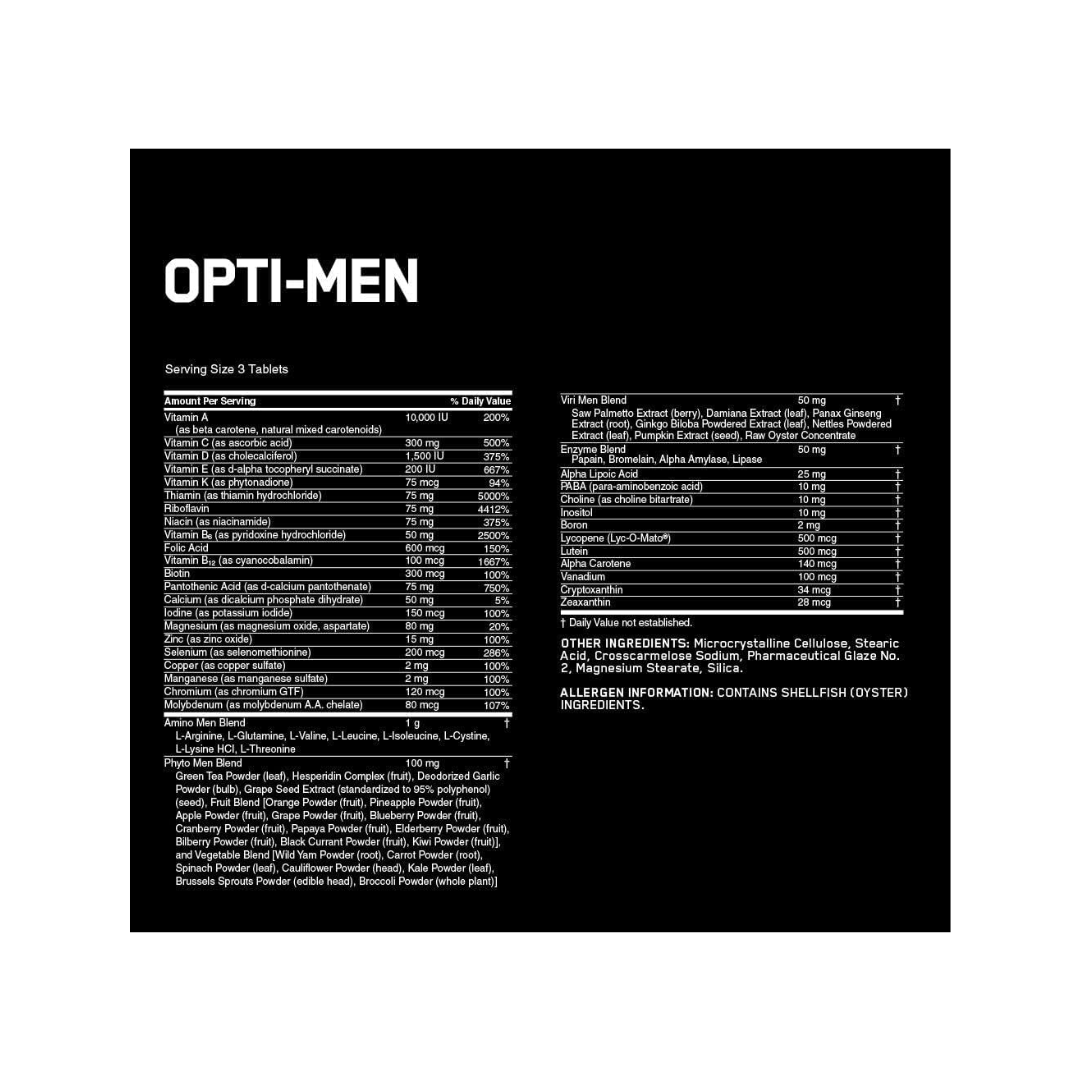 Opti-Men Multivitamin for Men – 90 Tablets - Kodomo store