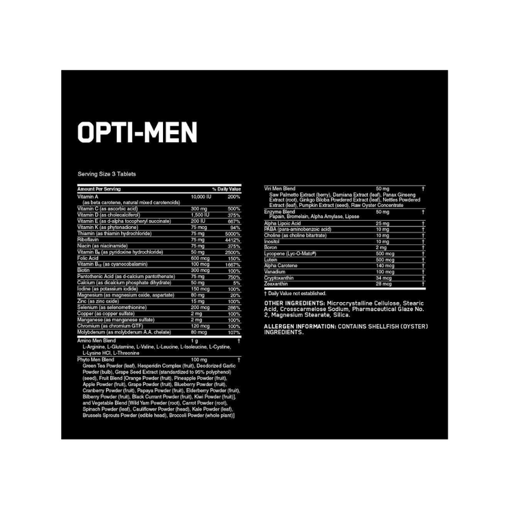 Opti-Men Multivitamin for Men – 90 Tablets - Kodomo store
