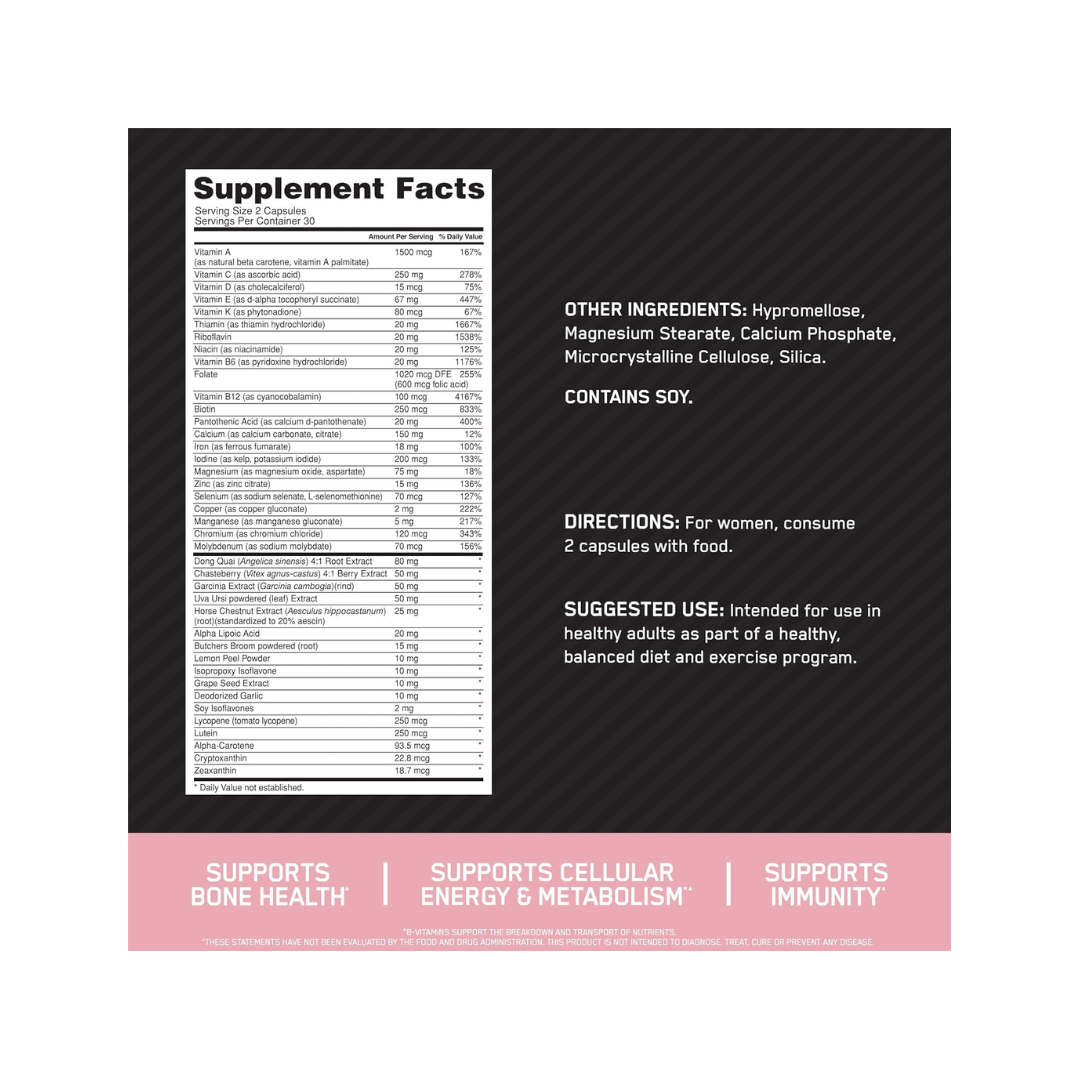 Opti-Women Multivitamin for Women – 60 Capsules - Kodomo store