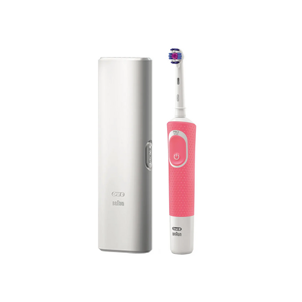 Oral-B Vitality 200 Electric Rechargeable Toothbrush – Pink Travel Case - Kodomo store
