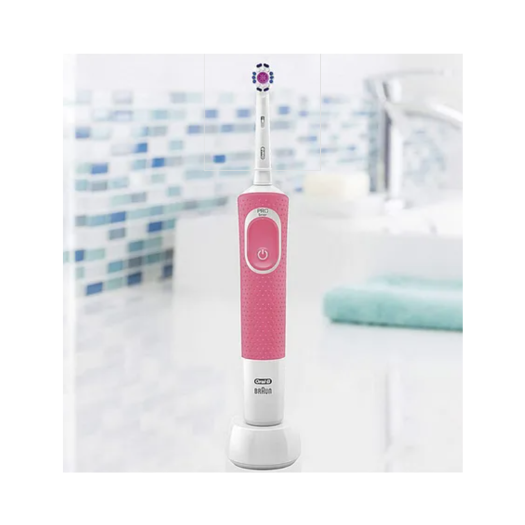 Oral-B Vitality 200 Electric Rechargeable Toothbrush – Pink Travel Case - Kodomo store