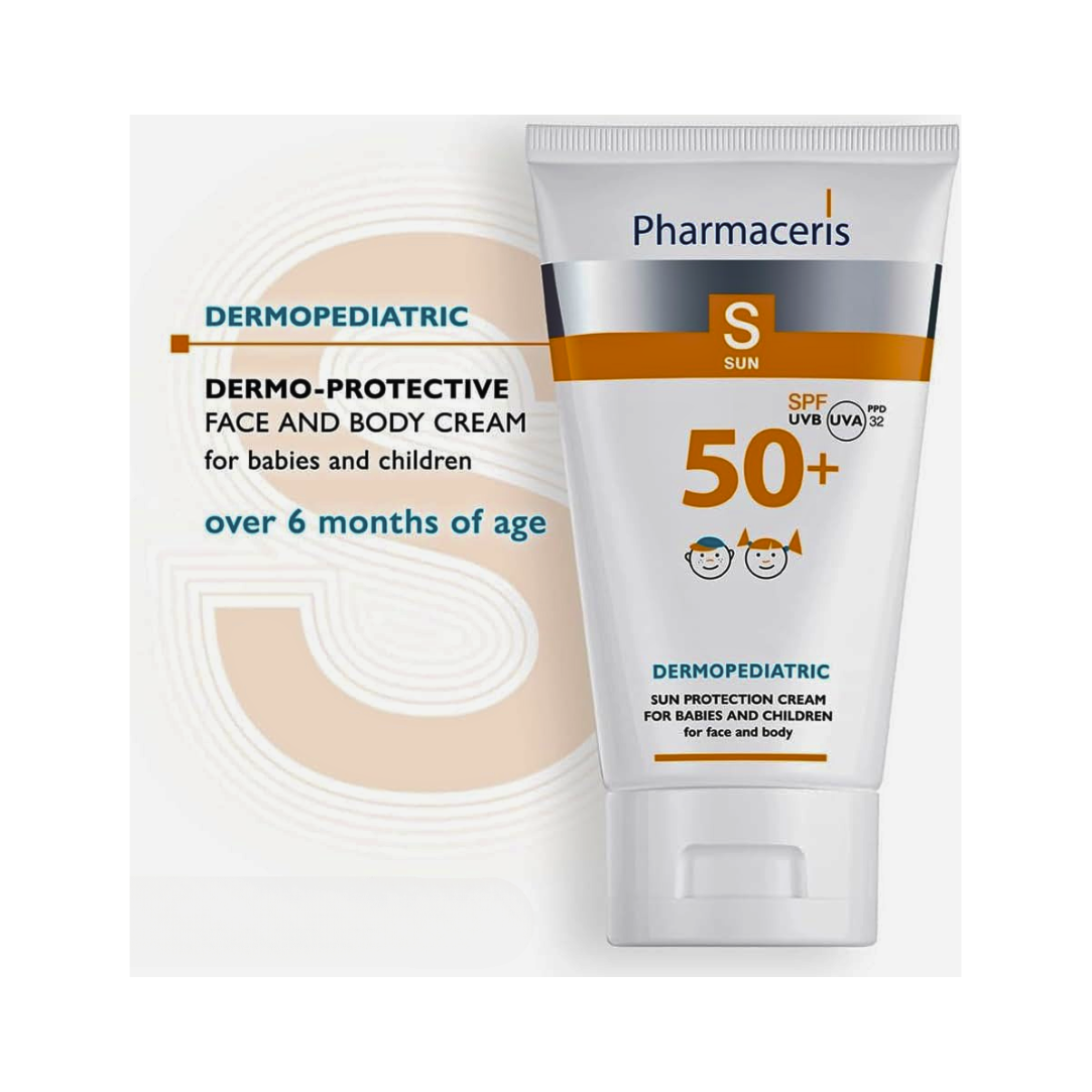 Pharmaceris Kids SPF 50+ Sun Protection Cream – 125ml - Kodomo store