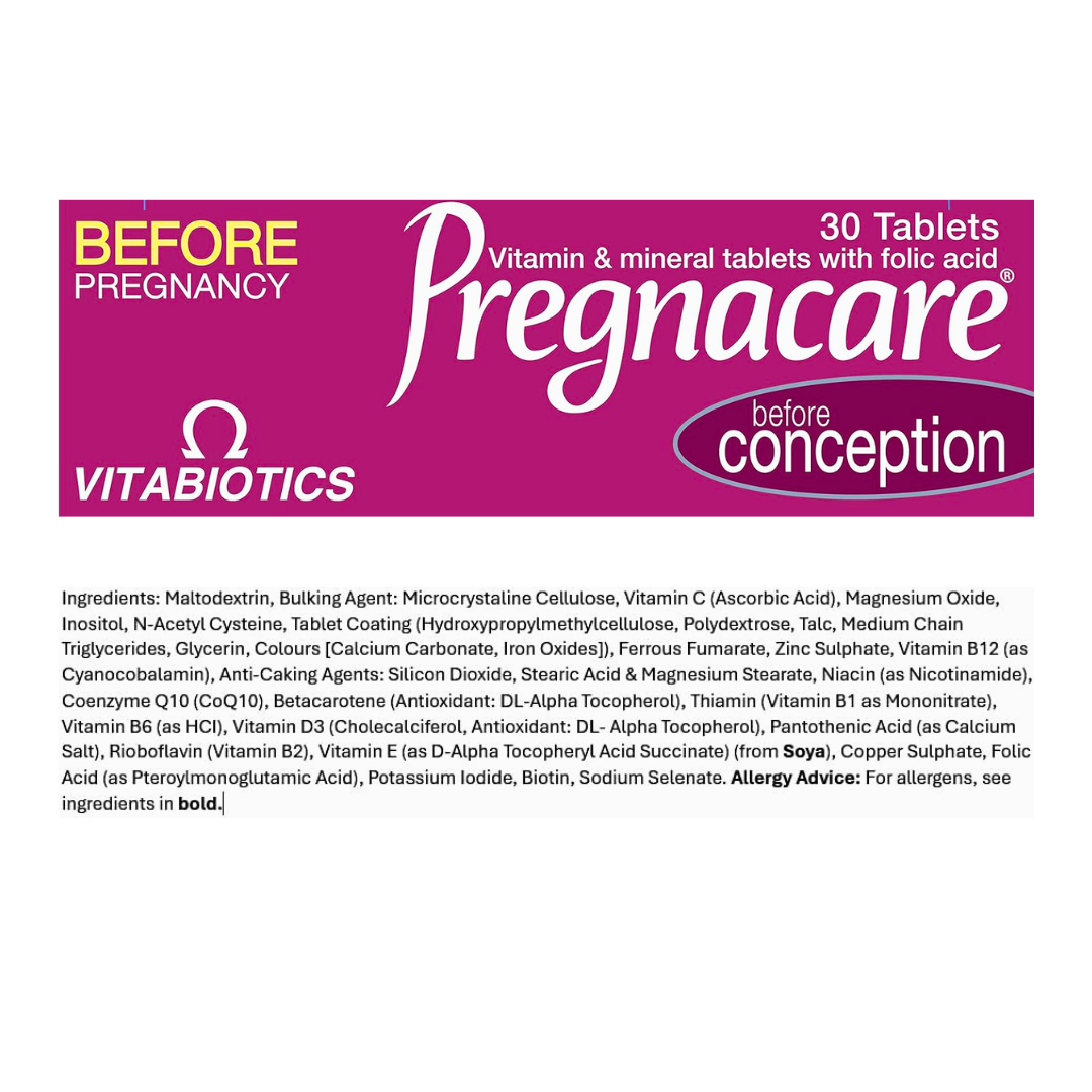 Pregnacare Conception – 30 Tabs by Vitabiotics - Kodomo store