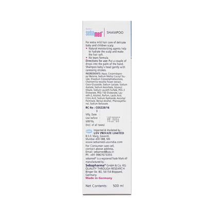 Sebamed Baby Shampoo – Mild Tear-Free Formula (500ml) - Kodomo store