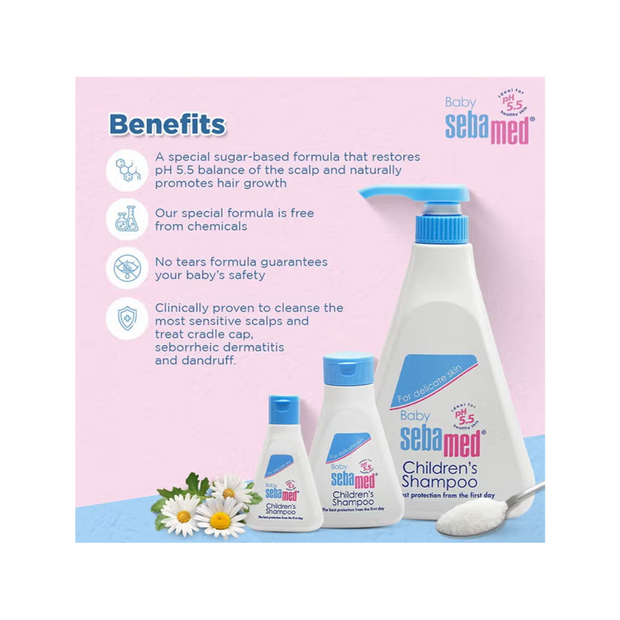Sebamed Baby Shampoo – Mild Tear-Free Formula (500ml) - Kodomo store