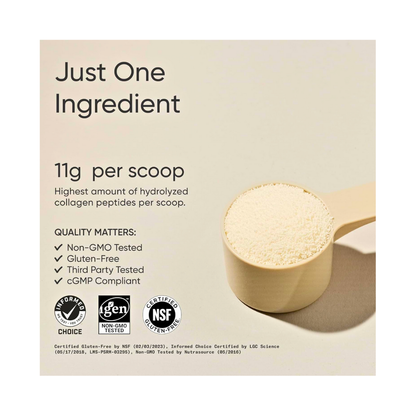 Sports Research Grass-Fed Collagen Peptides Powder – Unflavored, 16 oz - Kodomo store