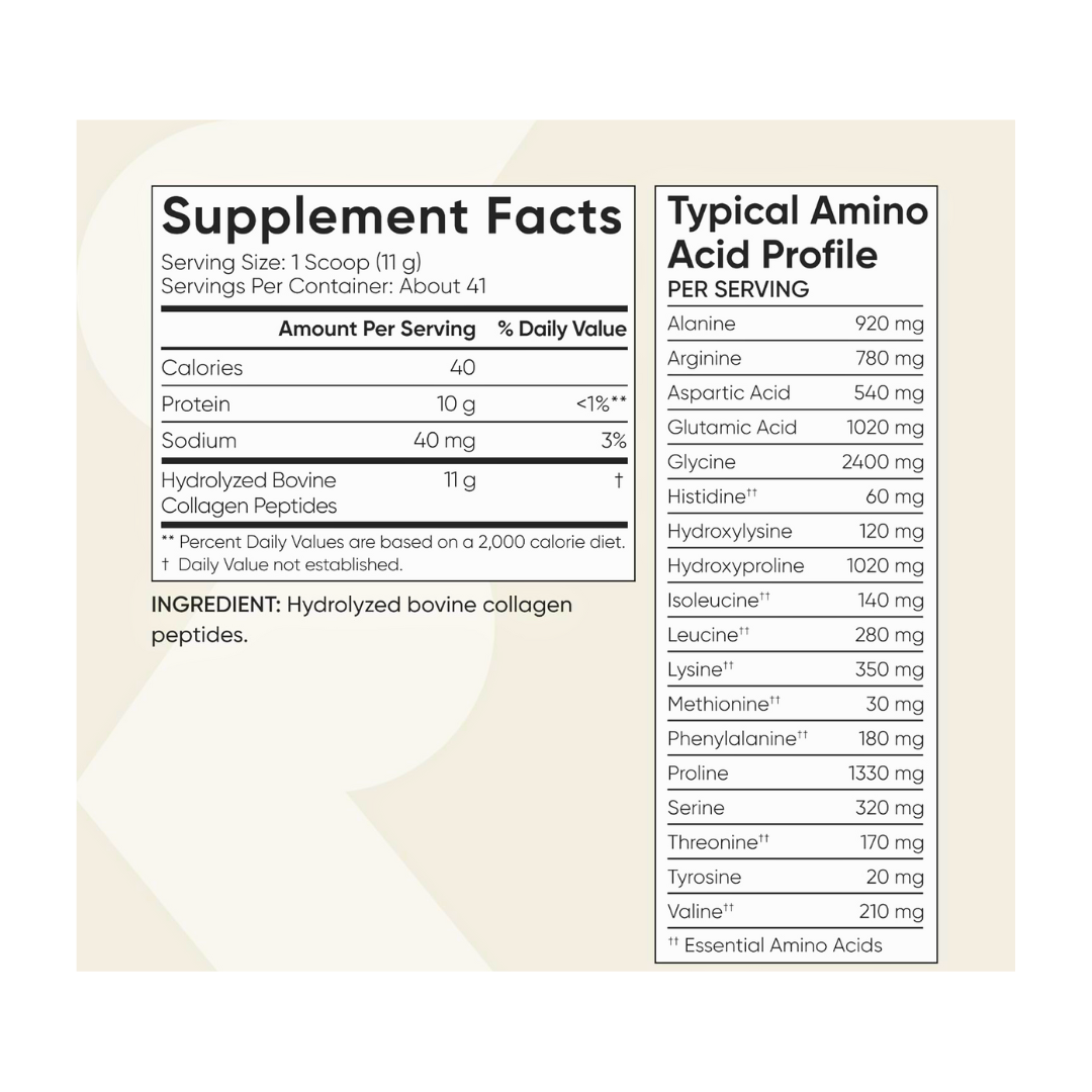 Sports Research Grass-Fed Collagen Peptides Powder – Unflavored, 16 oz - Kodomo store