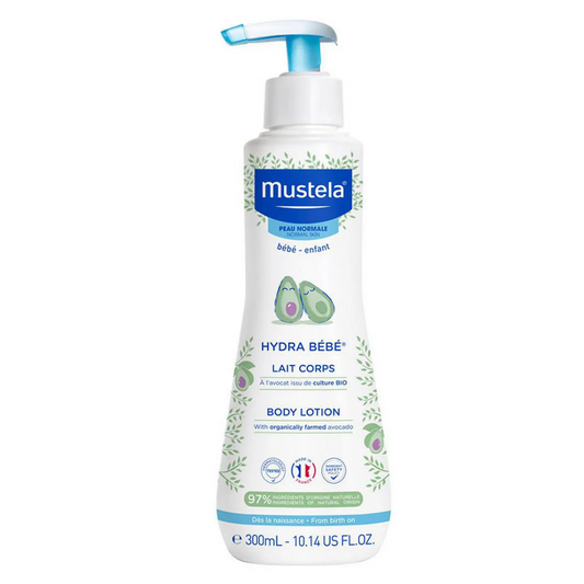 Mustela Hydra Bebe Body Lotion – Daily Moisture with Avocado, 300 ml