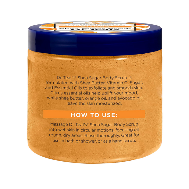Dr Teal's Shea Sugar Citrus + Vitamin C Body Scrub