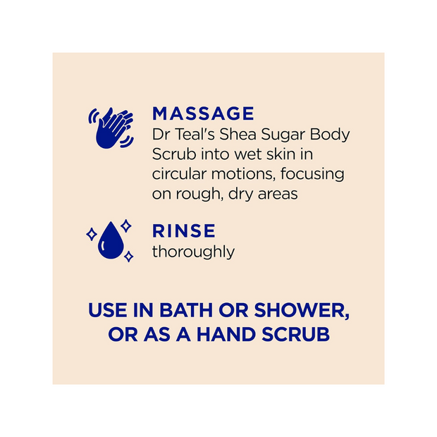 Dr Teal's Shea Sugar Citrus + Vitamin C Body Scrub
