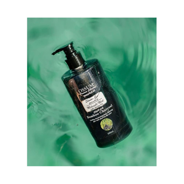 Ossum Midnight Mist Bamboo Charcoal Shower Gel for Women – 500ml